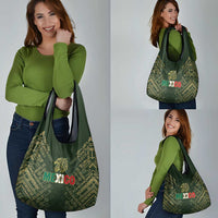 Mexico Football Grocery Bag Aztec Pattern Eagle - Wonder Print Shop