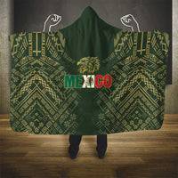 Mexico Football Hooded Blanket Aztec Pattern Eagle - Wonder Print Shop