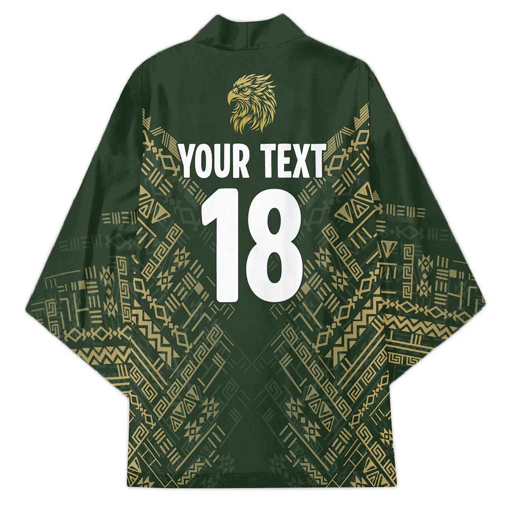 Custom Mexico Football Kimono Aztec Pattern Eagle - Wonder Print Shop