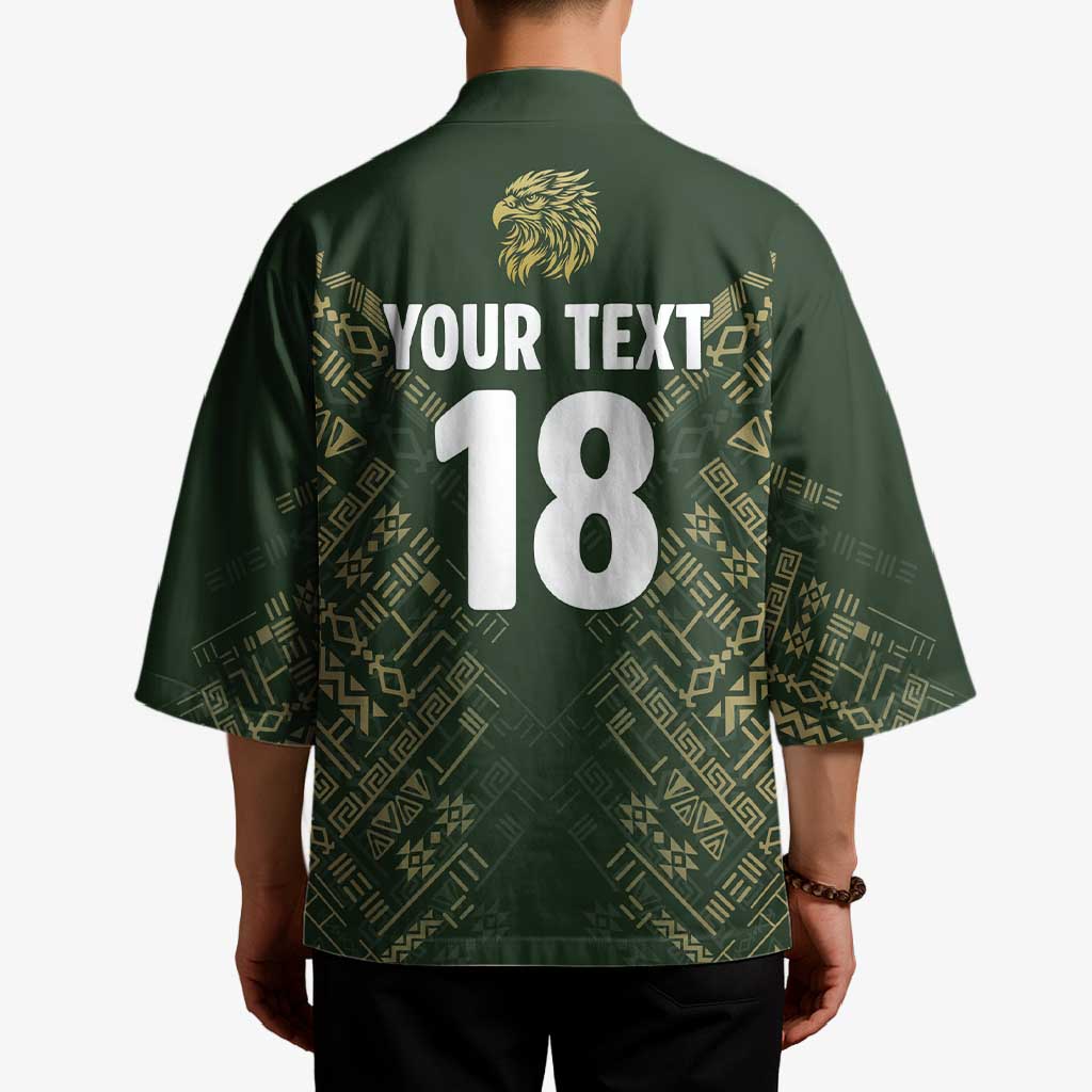 Custom Mexico Football Kimono Aztec Pattern Eagle - Wonder Print Shop