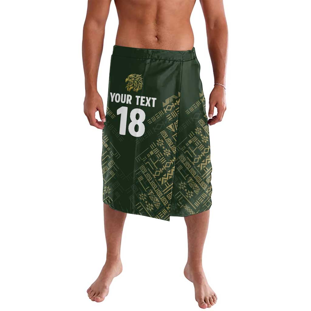Custom Mexico Football Lavalava Aztec Pattern Eagle - Wonder Print Shop
