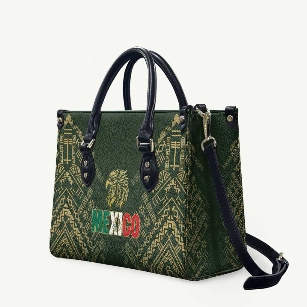 Mexico Football Leather Bag Aztec Pattern Eagle - Wonder Print Shop