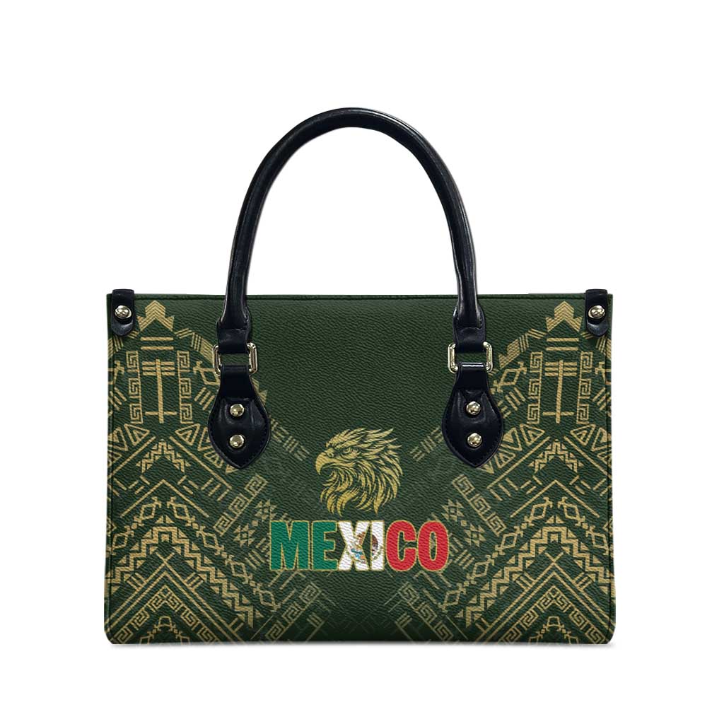 Mexico Football Leather Bag Aztec Pattern Eagle - Wonder Print Shop