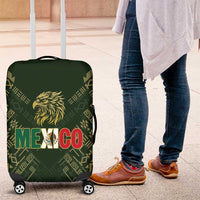 Mexico Football Luggage Cover Aztec Pattern Eagle - Wonder Print Shop
