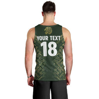 Custom Mexico Football Men Tank Top Aztec Pattern Eagle - Wonder Print Shop