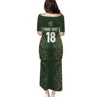 Custom Mexico Football Puletasi Aztec Pattern Eagle - Wonder Print Shop