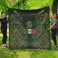 Mexico Football Quilt Aztec Pattern Eagle - Wonder Print Shop