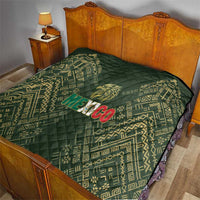 Mexico Football Quilt Aztec Pattern Eagle - Wonder Print Shop