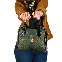 Mexico Football Shoulder Handbag Aztec Pattern Eagle - Wonder Print Shop