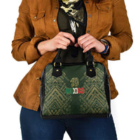 Mexico Football Shoulder Handbag Aztec Pattern Eagle - Wonder Print Shop