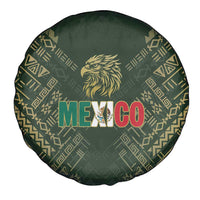 Mexico Football Spare Tire Cover Aztec Pattern Eagle - Wonder Print Shop