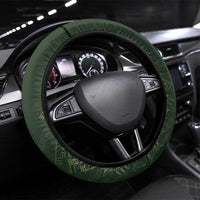 Mexico Football Steering Wheel Cover Aztec Pattern Eagle - Wonder Print Shop