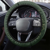 Mexico Football Steering Wheel Cover Aztec Pattern Eagle - Wonder Print Shop