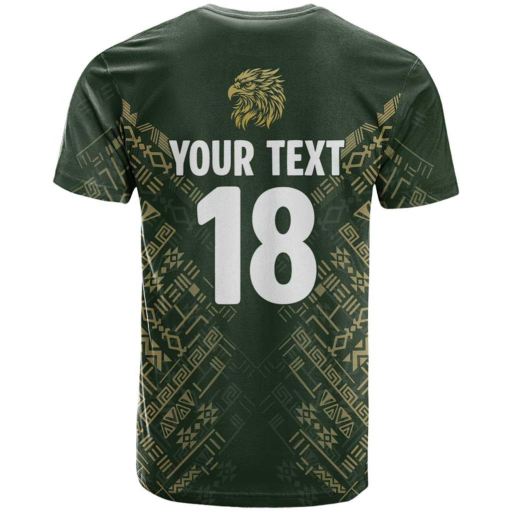 Custom Mexico Football T Shirt Aztec Pattern Eagle - Wonder Print Shop