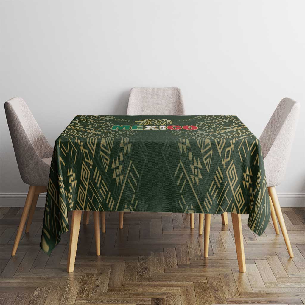 Mexico Football Tablecloth Aztec Pattern Eagle - Wonder Print Shop