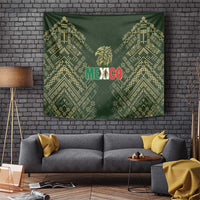 Mexico Football Tapestry Aztec Pattern Eagle - Wonder Print Shop