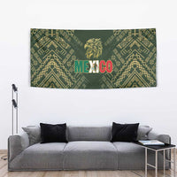 Mexico Football Tapestry Aztec Pattern Eagle - Wonder Print Shop