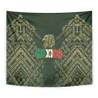Mexico Football Tapestry Aztec Pattern Eagle - Wonder Print Shop