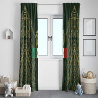Mexico Football Window Curtain Aztec Pattern Eagle - Wonder Print Shop