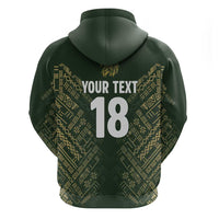 Custom Mexico Football Zip Hoodie Aztec Pattern Eagle - Wonder Print Shop