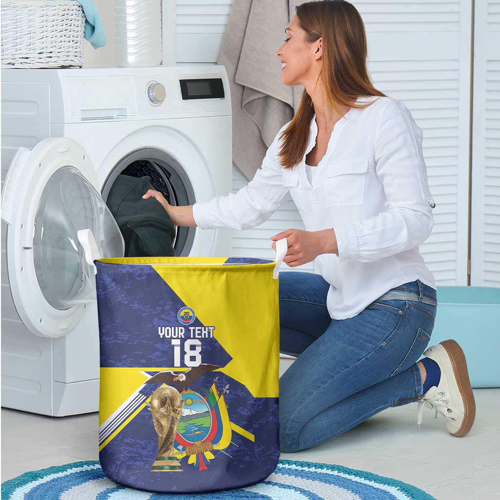 Ecuador Football Custom Laundry Basket Road To World Cup 2026 - Wonder Print Shop