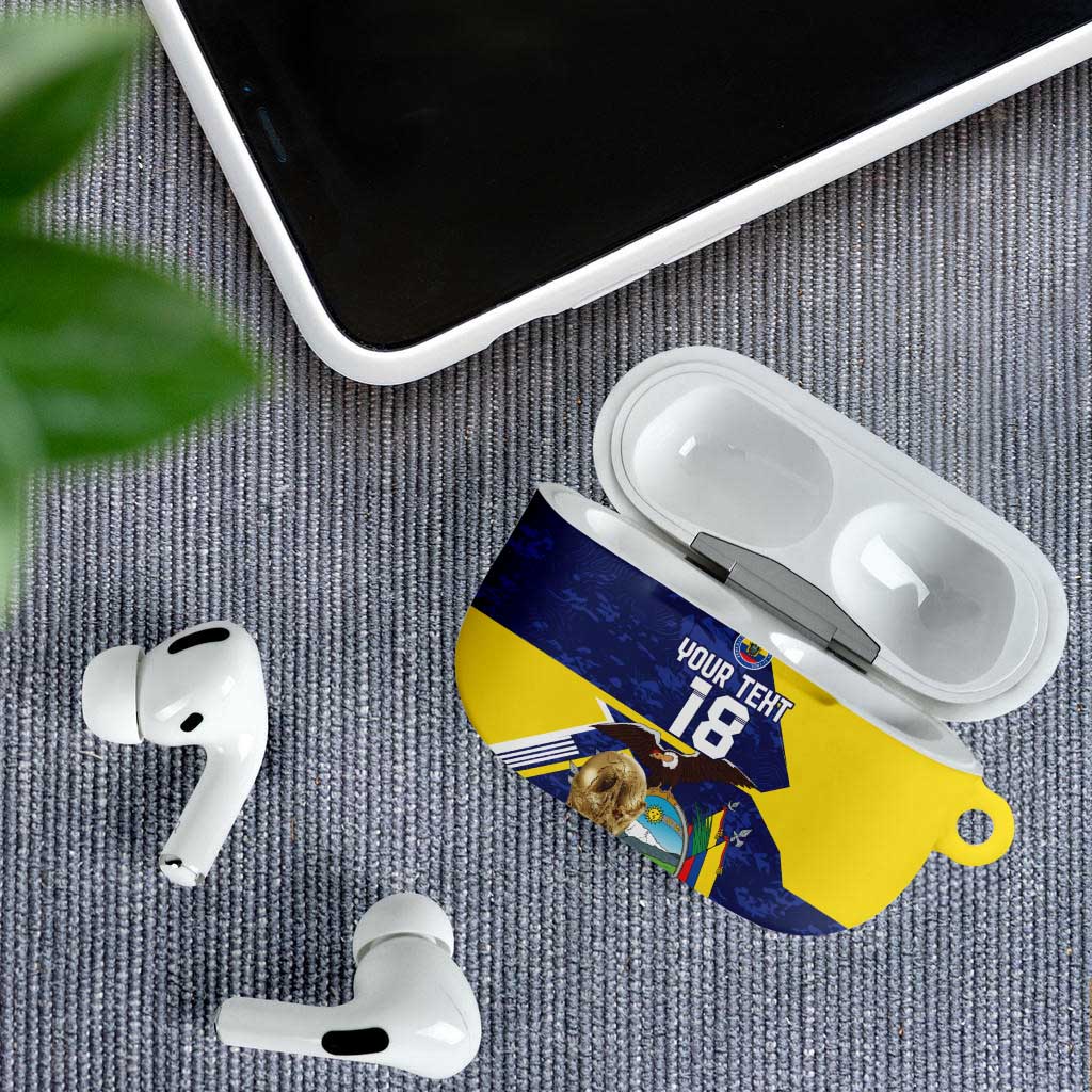 Ecuador Football Custom AirPods Case Road To World Cup 2026 - Wonder Print Shop
