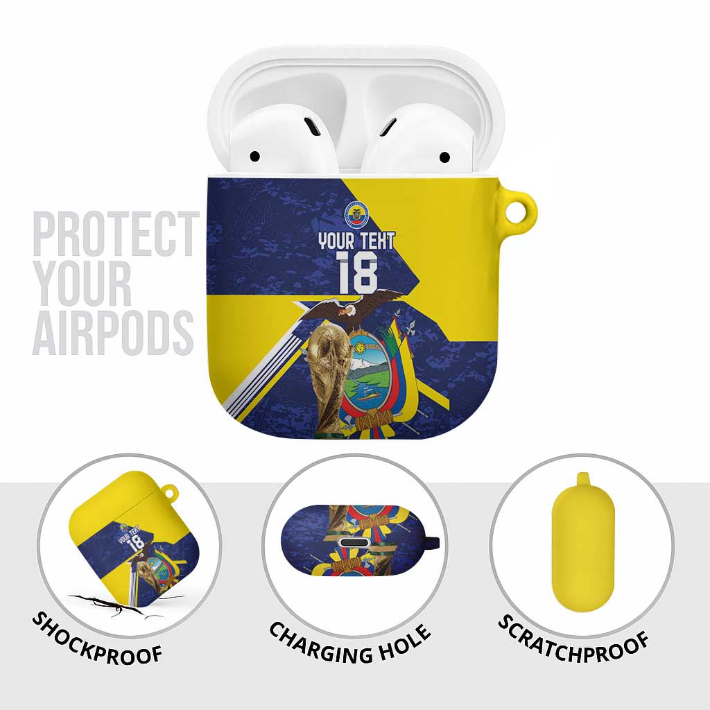Ecuador Football Custom AirPods Case Road To World Cup 2026 - Wonder Print Shop
