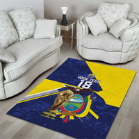 Ecuador Football Custom Area Rug Road To World Cup 2026 - Wonder Print Shop