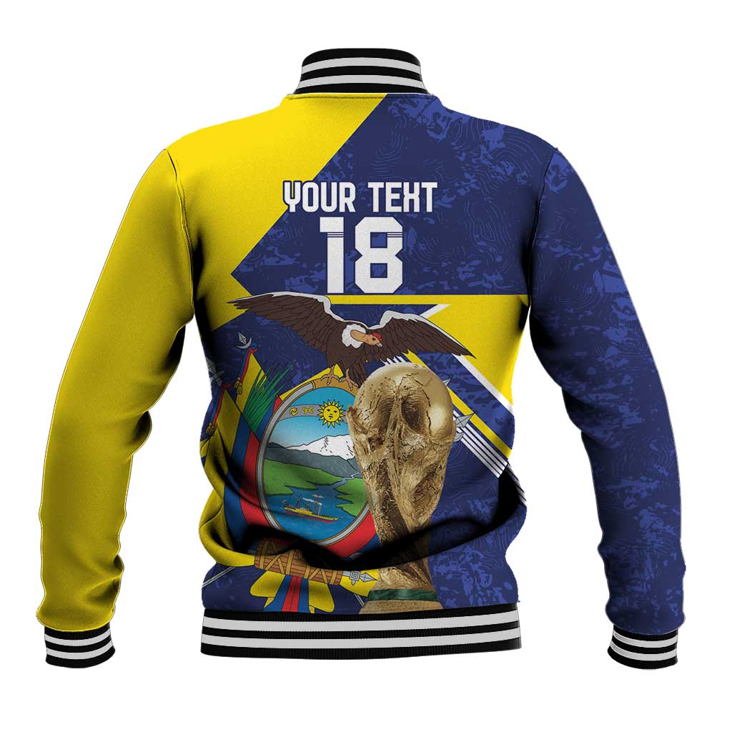 Ecuador Football Custom Baseball Jacket Road To World Cup 2026 - Wonder Print Shop