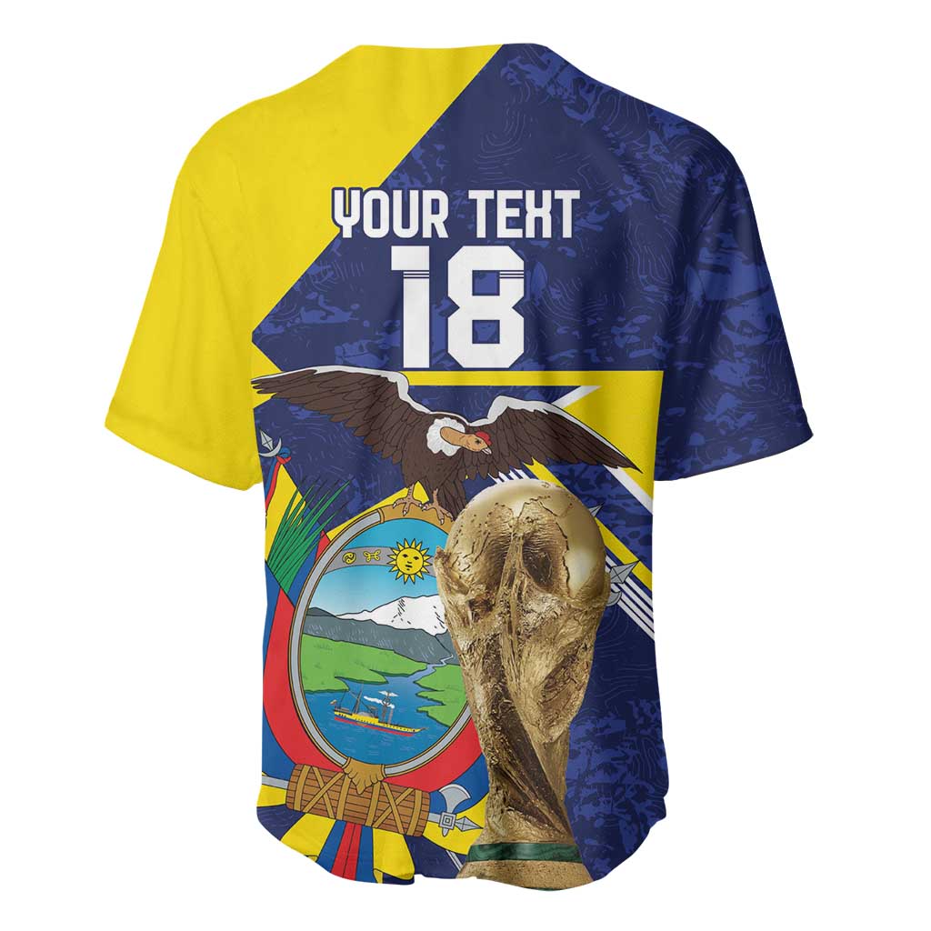 Ecuador Football Custom Baseball Jersey Road To World Cup 2026 - Wonder Print Shop