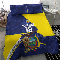 Ecuador Football Custom Bedding Set Road To World Cup 2026 - Wonder Print Shop