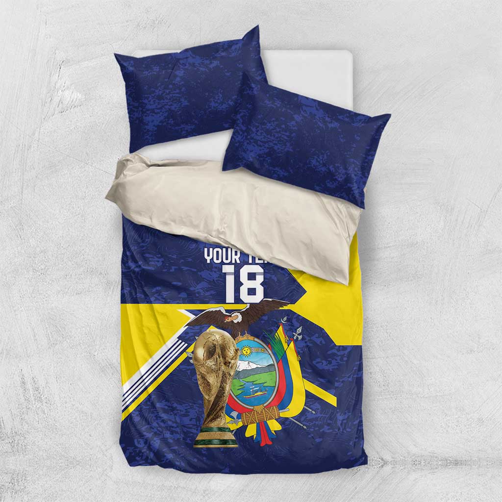 Ecuador Football Custom Bedding Set Road To World Cup 2026 - Wonder Print Shop