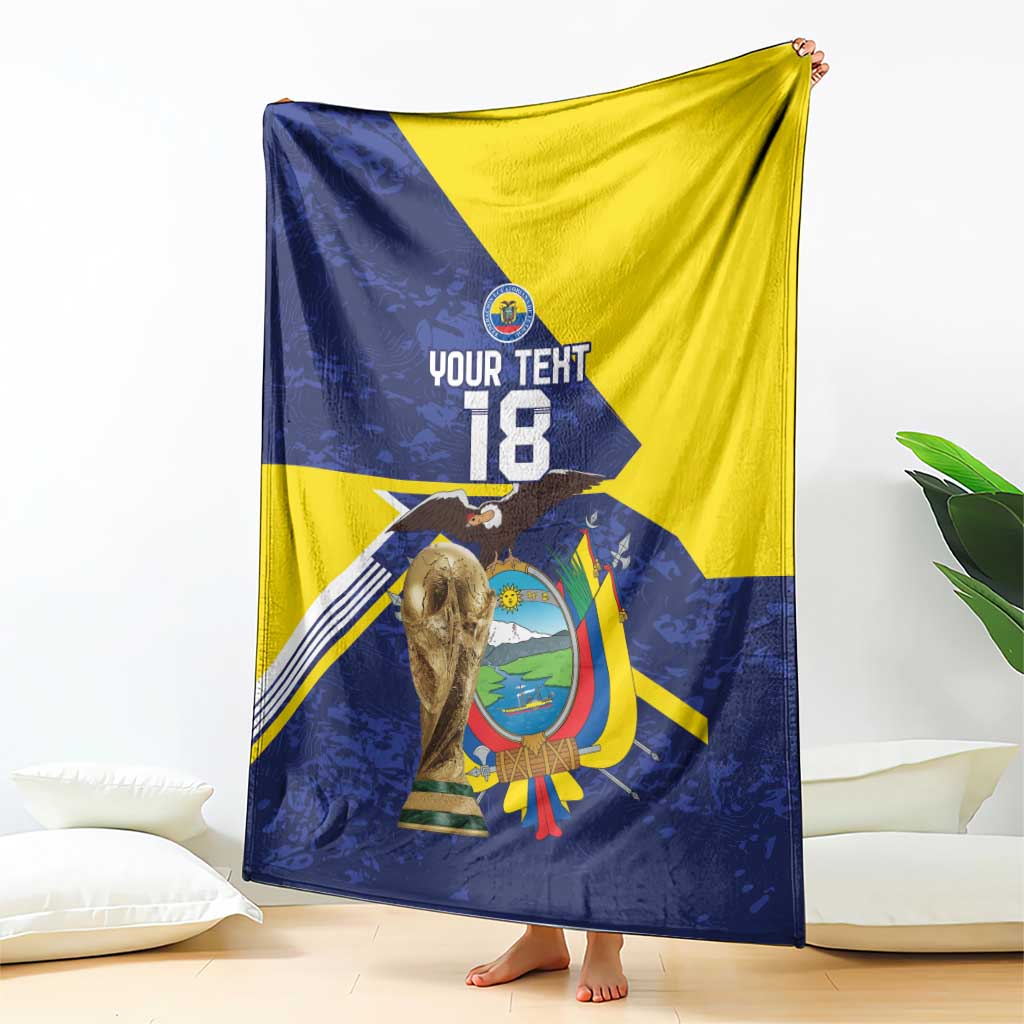 Ecuador Football Custom Blanket Road To World Cup 2026 - Wonder Print Shop