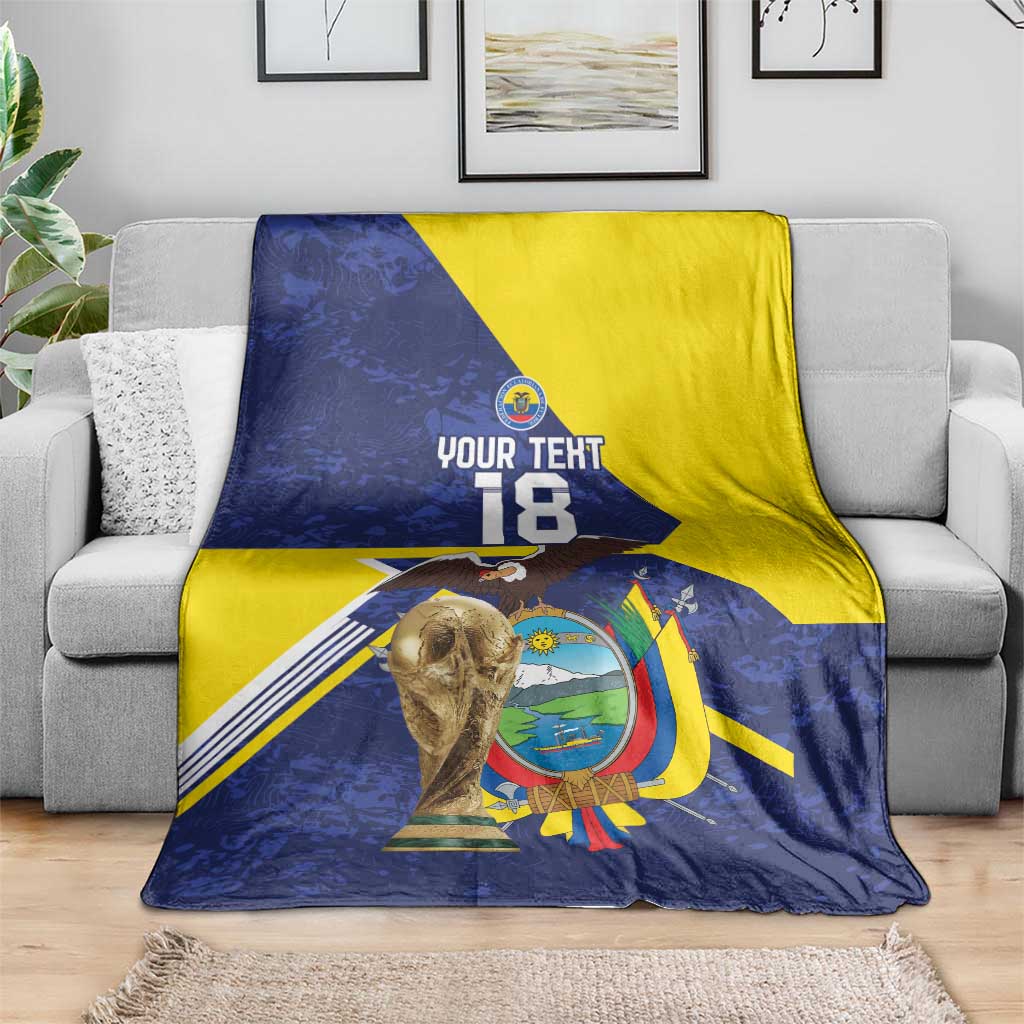 Ecuador Football Custom Blanket Road To World Cup 2026 - Wonder Print Shop