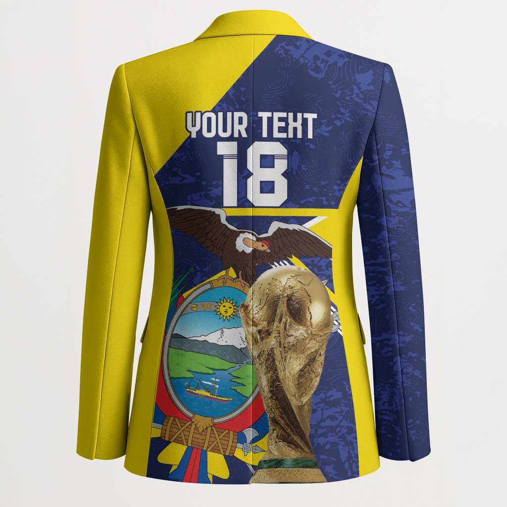 Ecuador Football Custom Blazer Road To World Cup 2026 - Wonder Print Shop