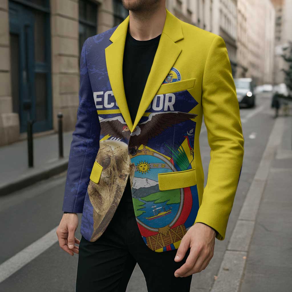 Ecuador Football Custom Blazer Road To World Cup 2026 - Wonder Print Shop