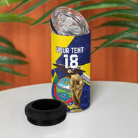 Ecuador Football Custom 4 in 1 Can Cooler Tumbler Road To World Cup 2026 - Wonder Print Shop