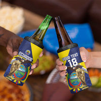Ecuador Football Custom 4 in 1 Can Cooler Tumbler Road To World Cup 2026 - Wonder Print Shop