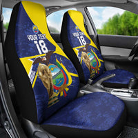 Ecuador Football Custom Car Seat Cover Road To World Cup 2026 - Wonder Print Shop