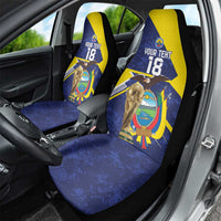 Ecuador Football Custom Car Seat Cover Road To World Cup 2026 - Wonder Print Shop