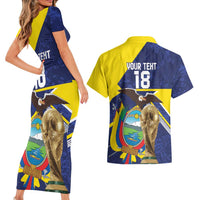 Ecuador Football Custom Couples Matching Short Sleeve Bodycon Dress and Hawaiian Shirt Road To World Cup 2026 - Wonder Print Shop