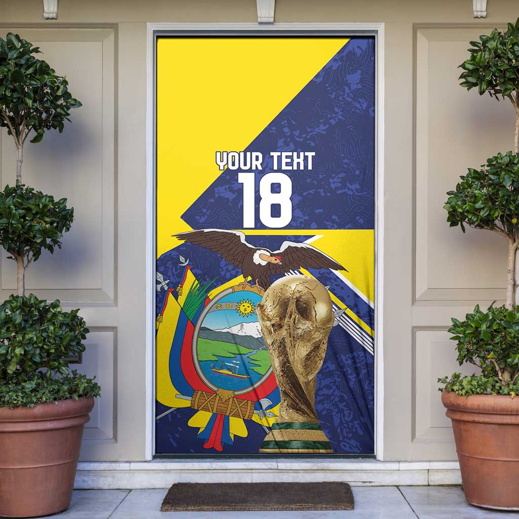 Ecuador Football Custom Door Cover Road To World Cup 2026 - Wonder Print Shop