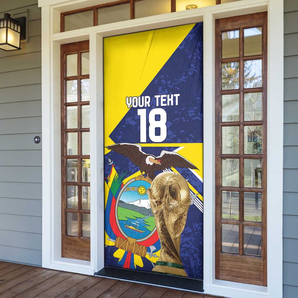 Ecuador Football Custom Door Cover Road To World Cup 2026 - Wonder Print Shop