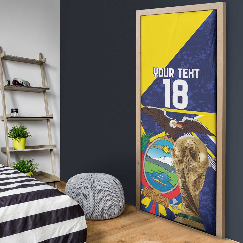 Ecuador Football Custom Door Cover Road To World Cup 2026 - Wonder Print Shop