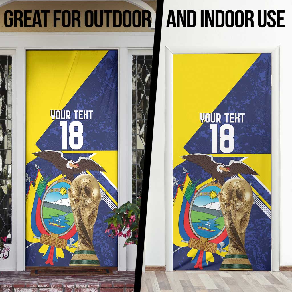 Ecuador Football Custom Door Cover Road To World Cup 2026 - Wonder Print Shop