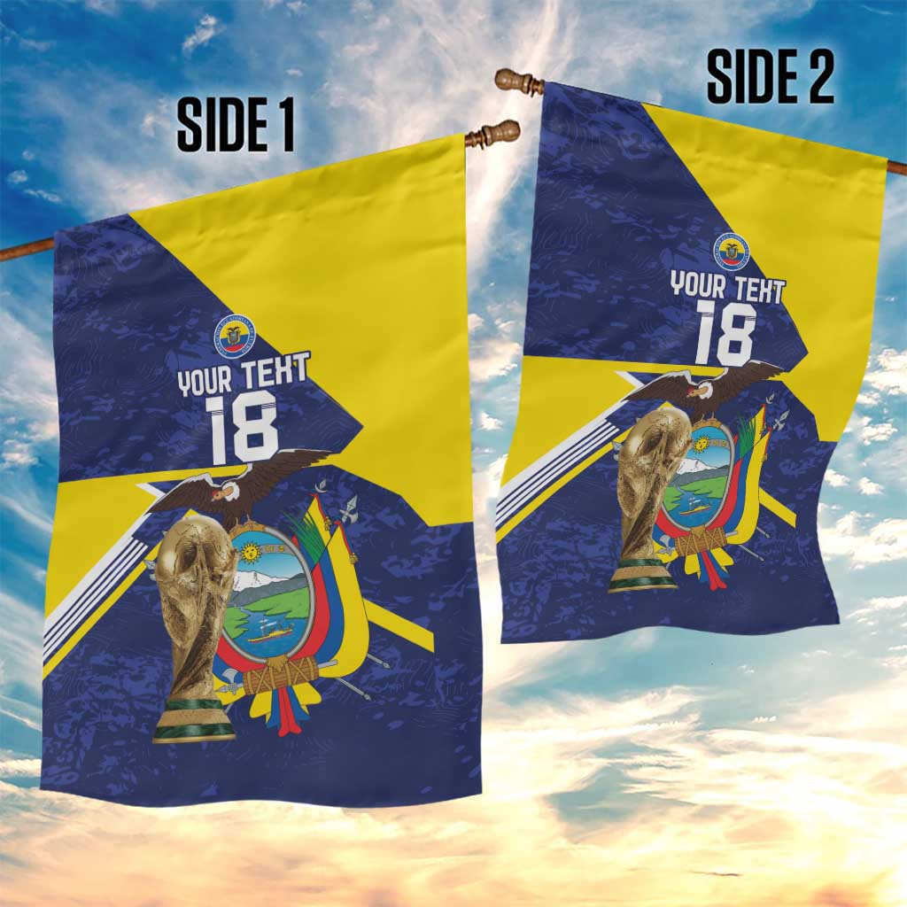 Ecuador Football Custom Garden Flag Road To World Cup 2026 - Wonder Print Shop