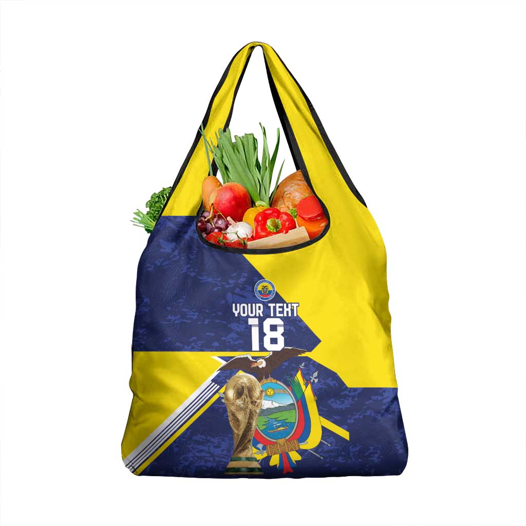 Ecuador Football Custom Grocery Bag Road To World Cup 2026 - Wonder Print Shop