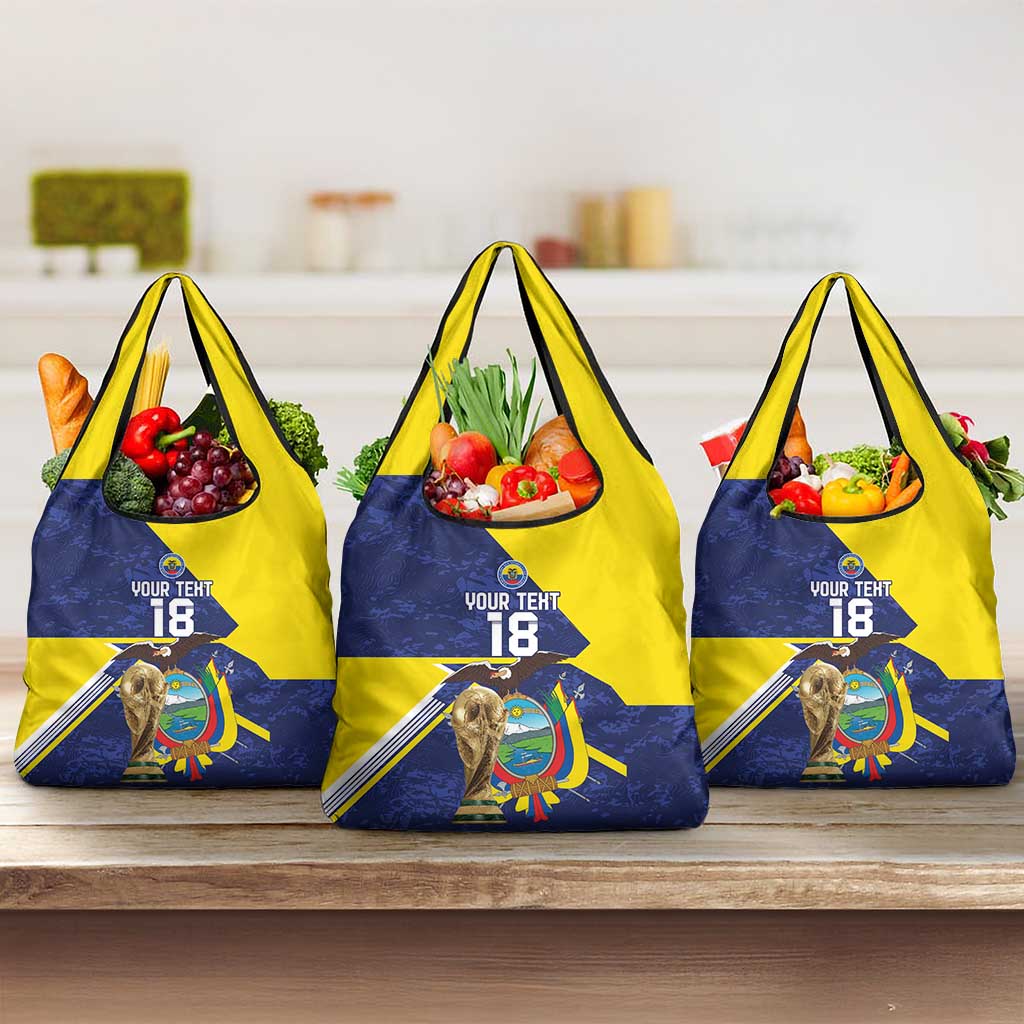 Ecuador Football Custom Grocery Bag Road To World Cup 2026 - Wonder Print Shop