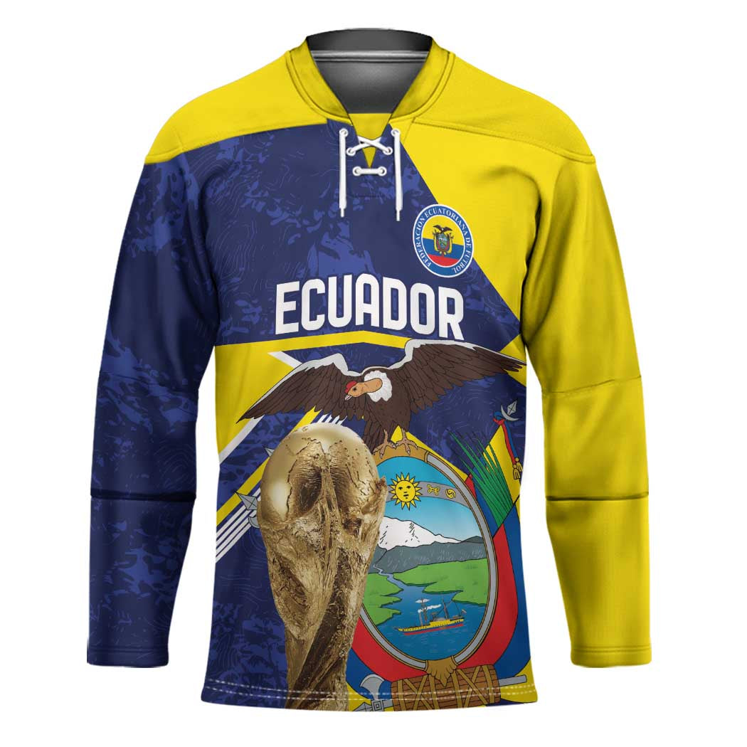 Ecuador Football Custom Hockey Jersey Road To World Cup 2026 - Wonder Print Shop