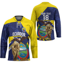 Ecuador Football Custom Hockey Jersey Road To World Cup 2026 - Wonder Print Shop
